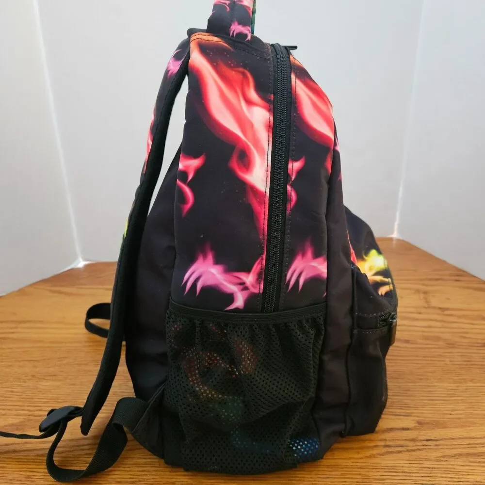 Fire Rainbow Dragon Backpack School Bookbag 15 x 11 x 6